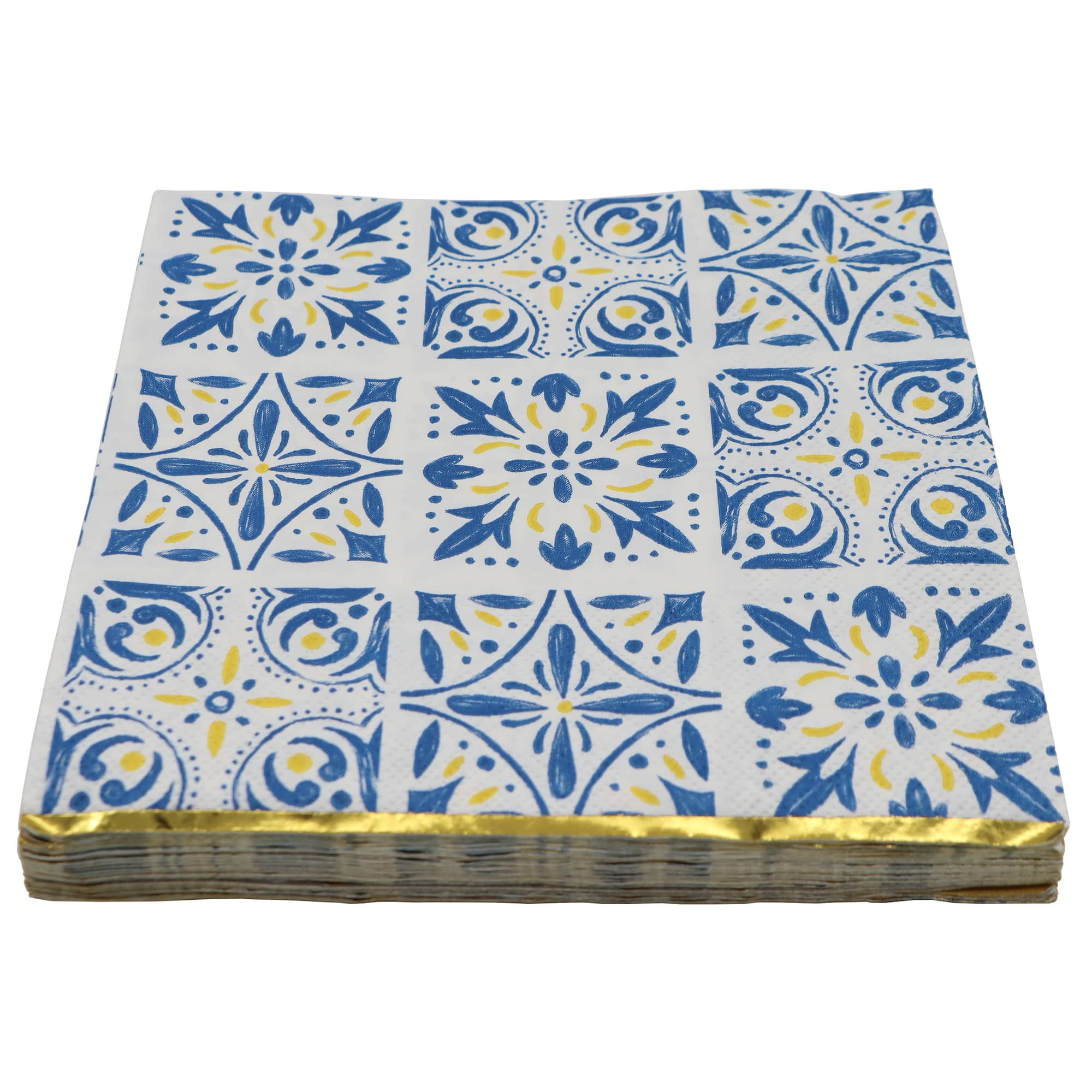 Citrus Kitchen Blue Tile Paper Lunch Napkins, 20ct. by Celebrate It™